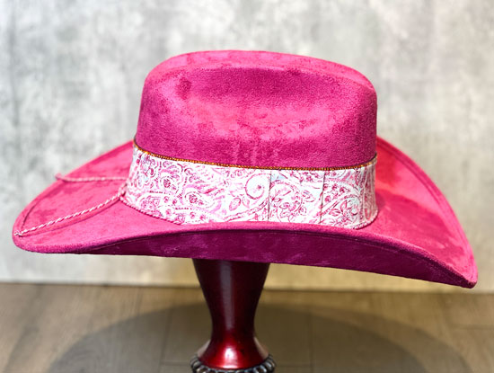 custom_pink_vegan_suede_cowboy_side custom_pink_vegan_suede_cowboy_side