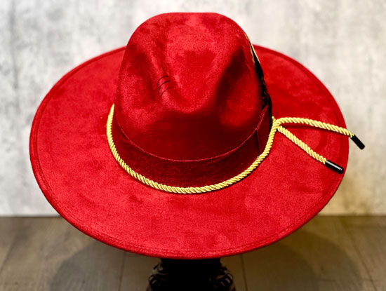 custom_red_vegan_suede_front Kats with Hats custom_red_vegan_suede_front